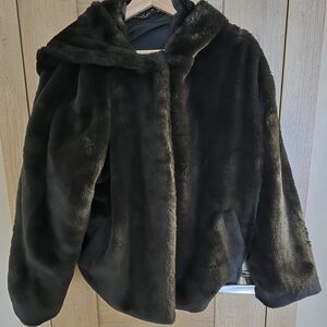 Zara Black Teddy Jacket